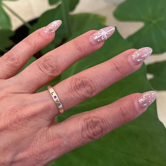 SOLID 14K GOLD LOVE RING WEDDING BAND IN ALL SIZES - Picture 5 of 10